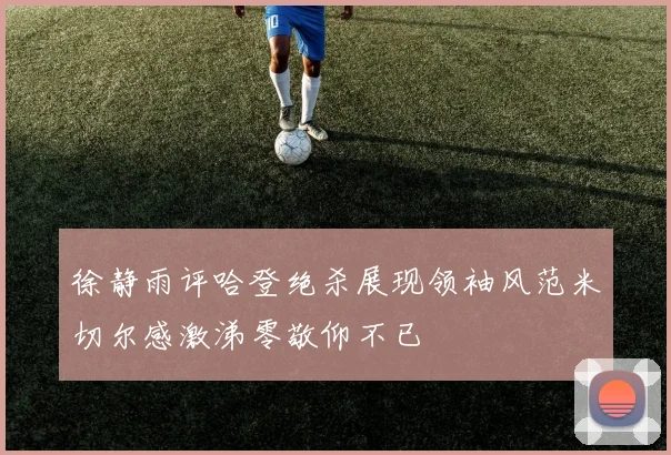 徐静雨评哈登绝杀展现领袖风范米切尔感激涕零敬仰不已